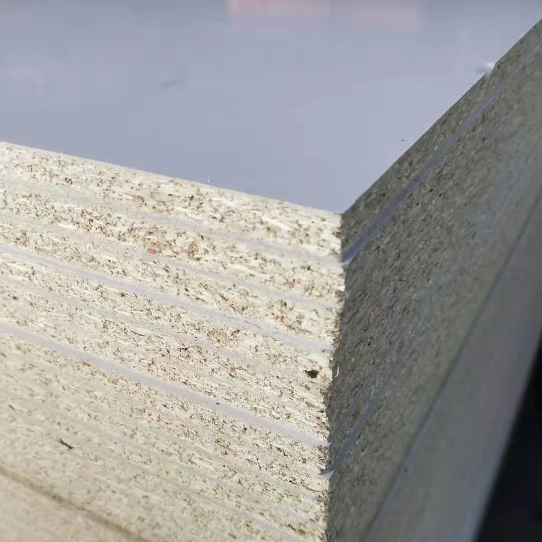 18mm Particle Board melamine sheet white color chipboard melamine cabinet  furniture boards
