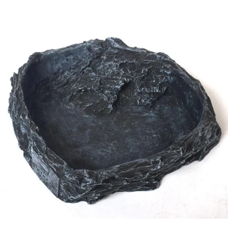 Crawler Pet Feeder Bowl Basin Resin Non-toxic Food Water Pot Reptile Turtle Tortoise Scorpion Lizard Crabs Pets Supplies