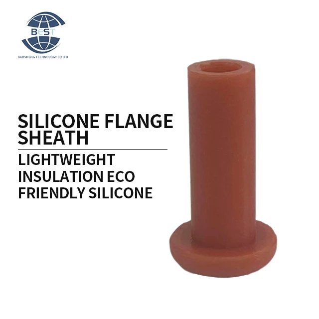 Factory hot sale 10.7mm can be customized caliber high elasticity anti-corrosion wear hollow silicone flange sheath