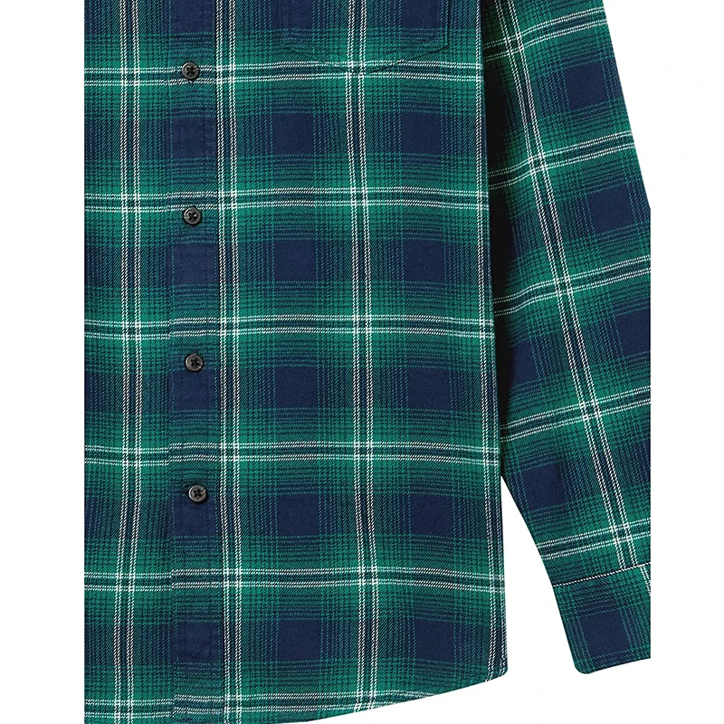 Cheap Factory Price Flannel Shirts Multi Color Fashion Button Up Checked Plaid Flannel Shirt