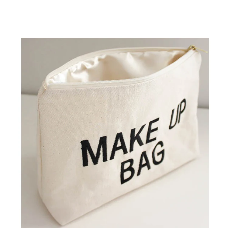 Оптовая продажа, индивидуальная холщовая косметичка monogram с молнией