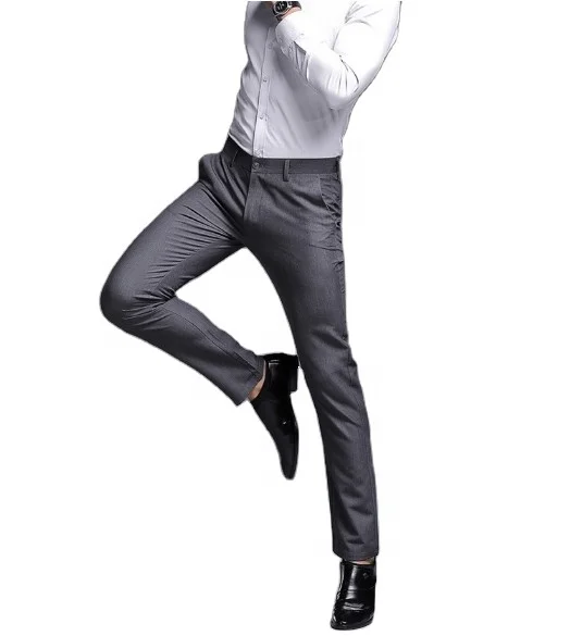 
Wholesale customized high quality slim straight Business tailored wedding banquet men suit pants 