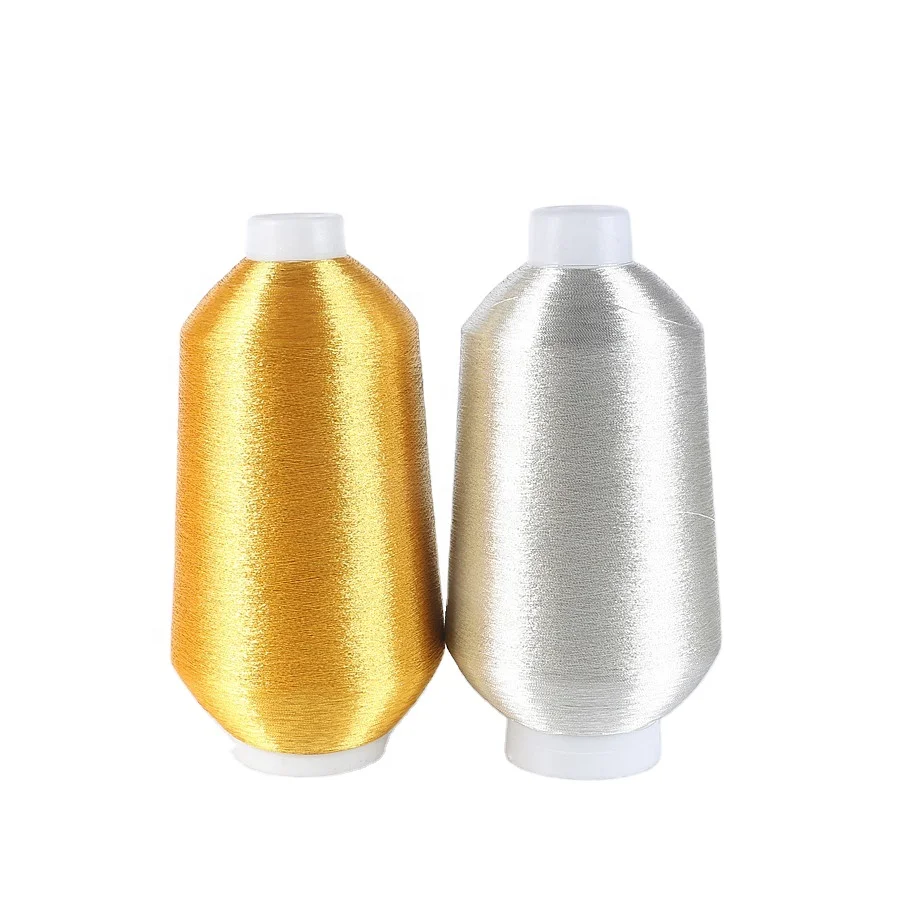 Металлическая пряжа для вышивки типа ST из чистого серебра и чистого золота