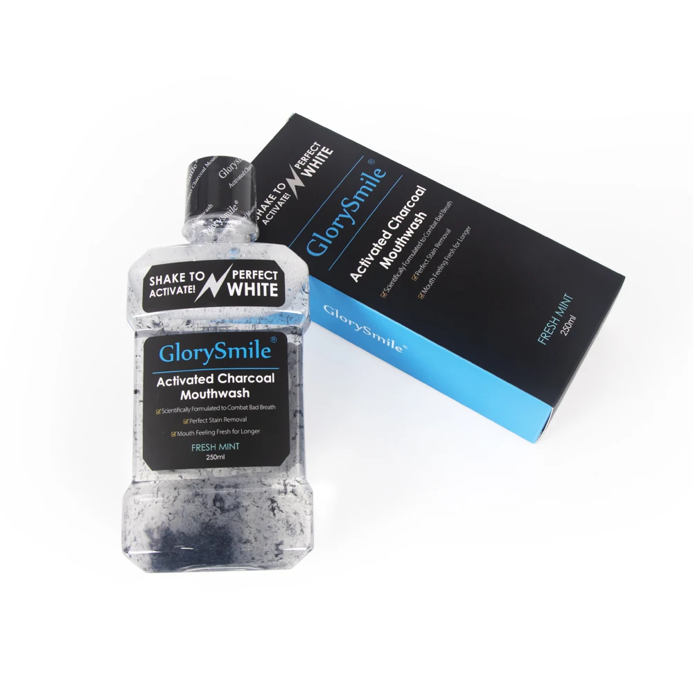 High Quality Charcoal mouthwash Oral Care Cleaning Teeth Whitening Mouthwash Privare Label