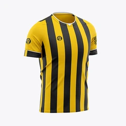 Wholesale Striped Soccer Uniform Sublimation Soccer Player Uniform Authentic Soccer Jerseys