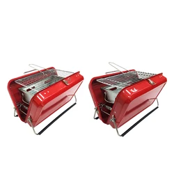 Factory OEM ODM Foldable Folding portable charcoal BBQ Barbecue Grill Outdoor