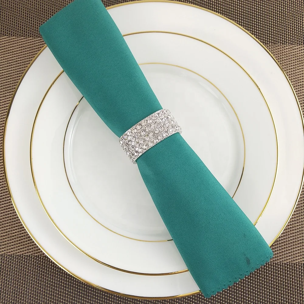 crystal diamond napkin ring, jewellery beads napkin rings for wedding