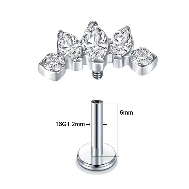 Getta popular ASTM F136 titanium piercing G23 simplicity jewelry piercing labret fashion labret piercing jewelry