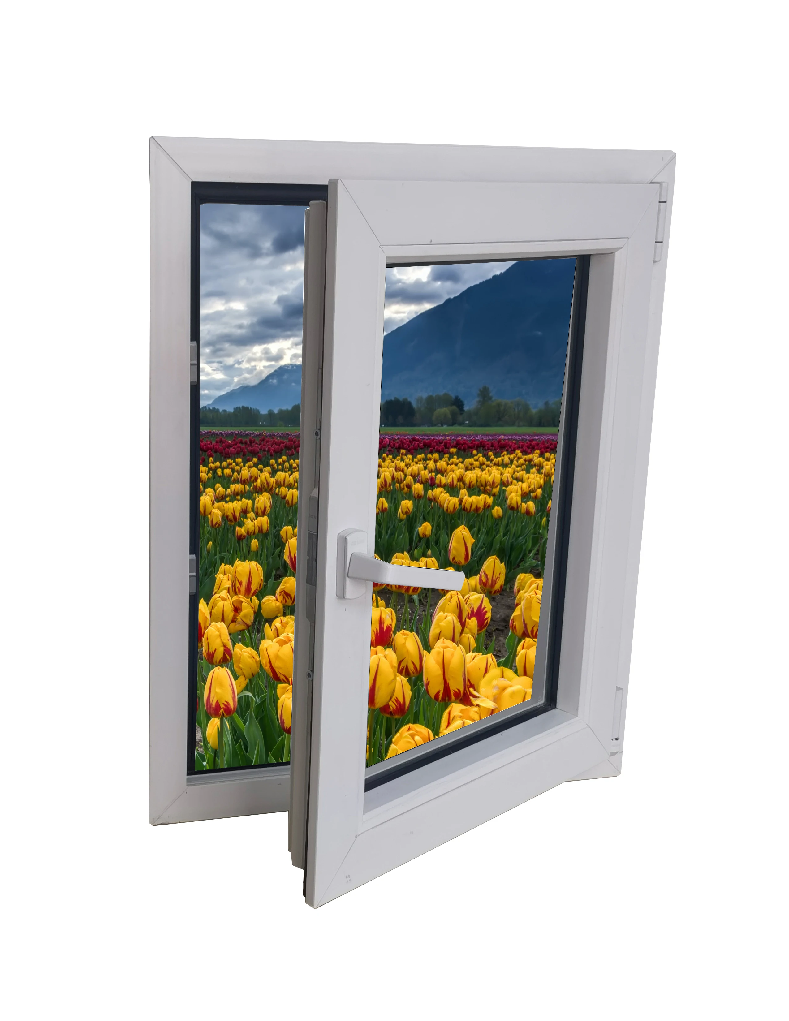 GEMINI Cheap Factory Price UPVC / PVC Windows Casement Window With Handle