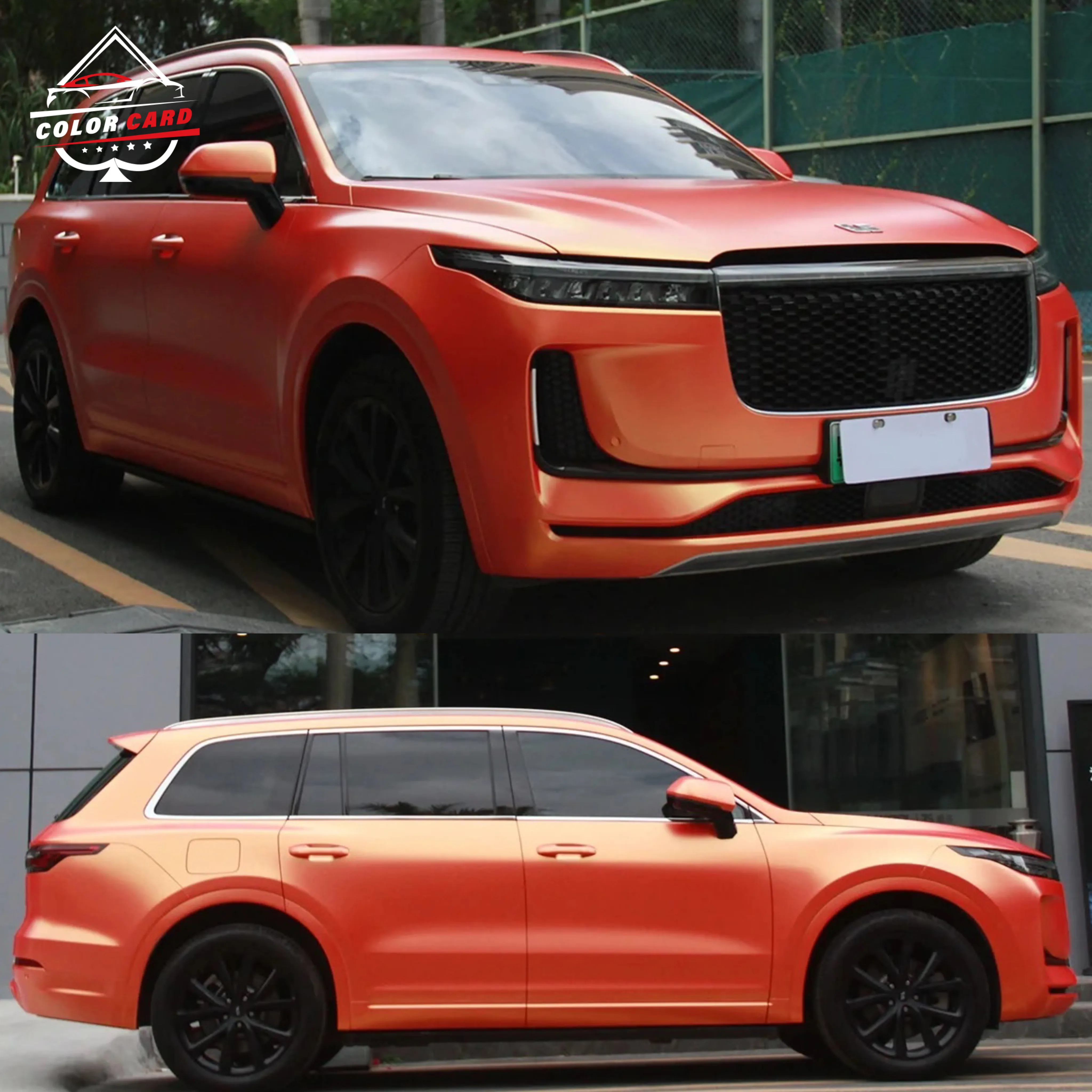 Air Bubble Free Matte Diamond Golden Orange Car Vinyl Wrap Sticker Color Change Metallic PVC Film