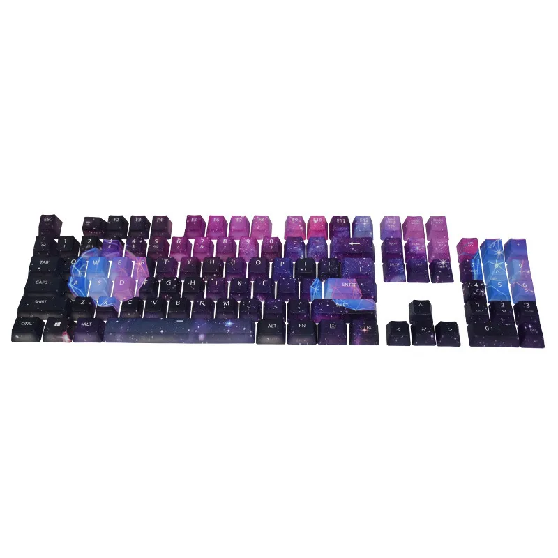 HZGAMER 104Keys Starry Keycaps, Metal Keyboard Switches XDA Profile Mechanical Keyboard Keycaps