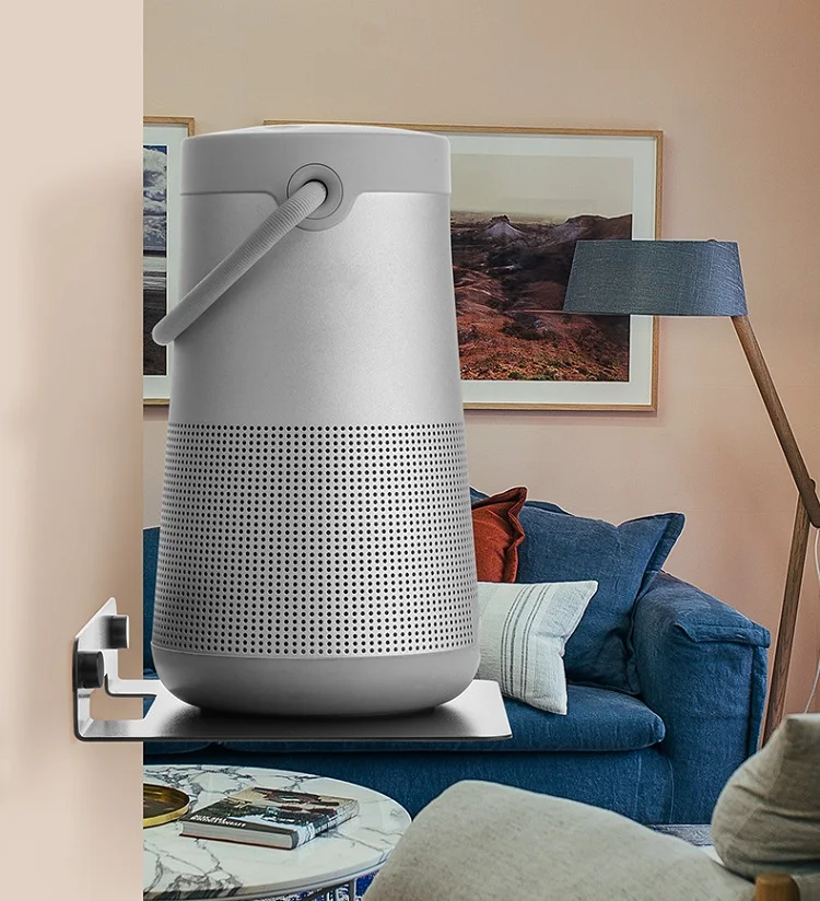Wholesale Hot Sale Simple Installation Portable Nail-free Metal Wall Mount Sound Speaker Rack Stand