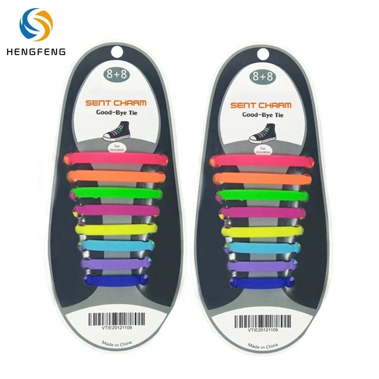 easy premium plastic elastic laces shoestring quick lace lazy stretch No Tie silicone shoe lace