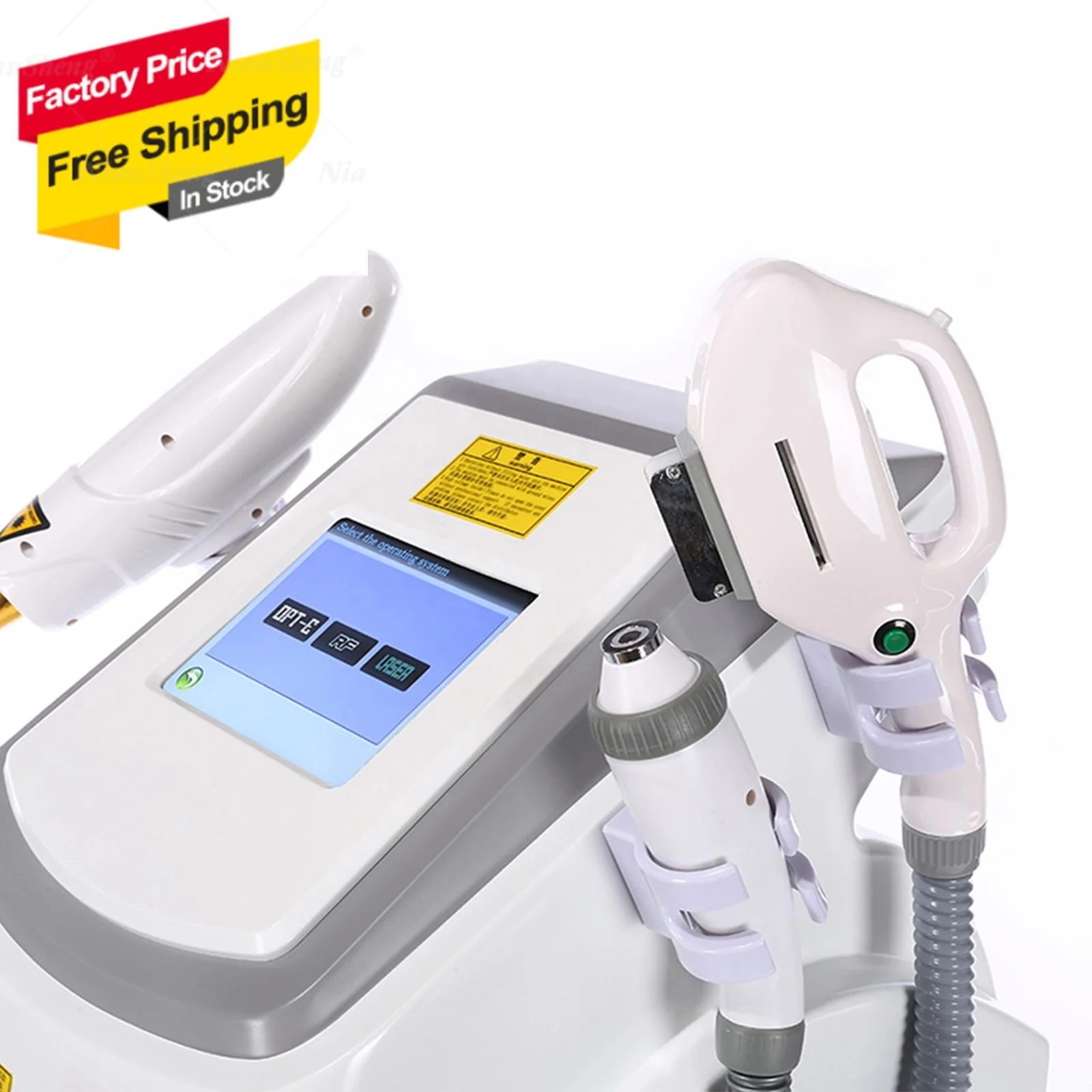3 in 1 OPT IPL RF Nd Yag Permanent Laser Hair Removal and Skin Rejuvenation Machine