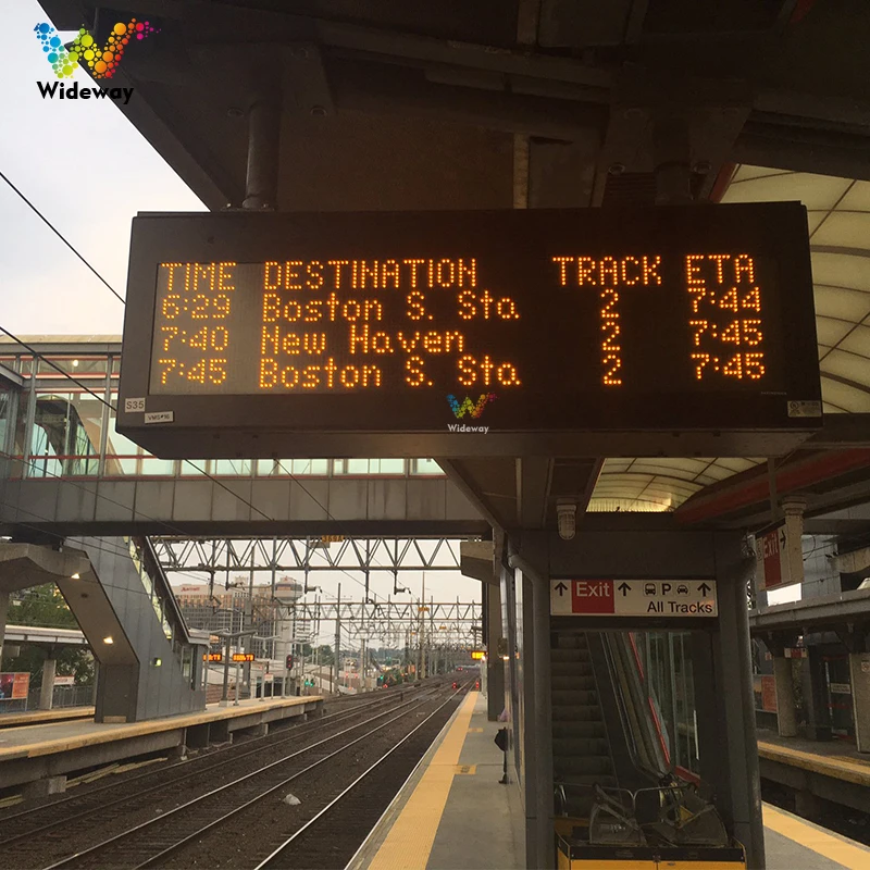 P6/P8/P10 Matrix Passenger Information Display Subway Station Route Sign LED Scrolling Variable Full Color LED Display