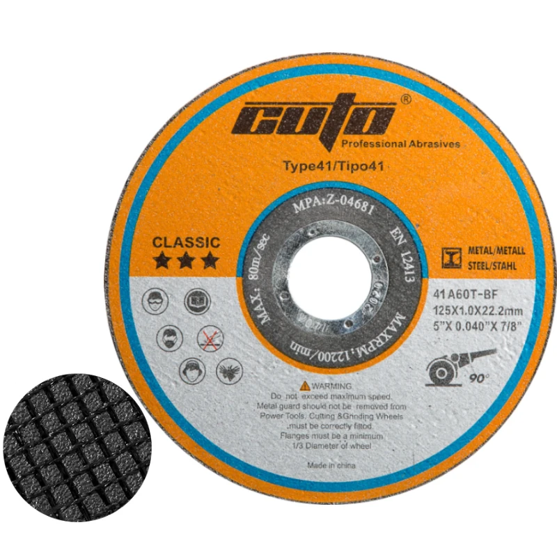 125 X 1.0 mm Super Thin and Sharp Cutting Discs for Metal