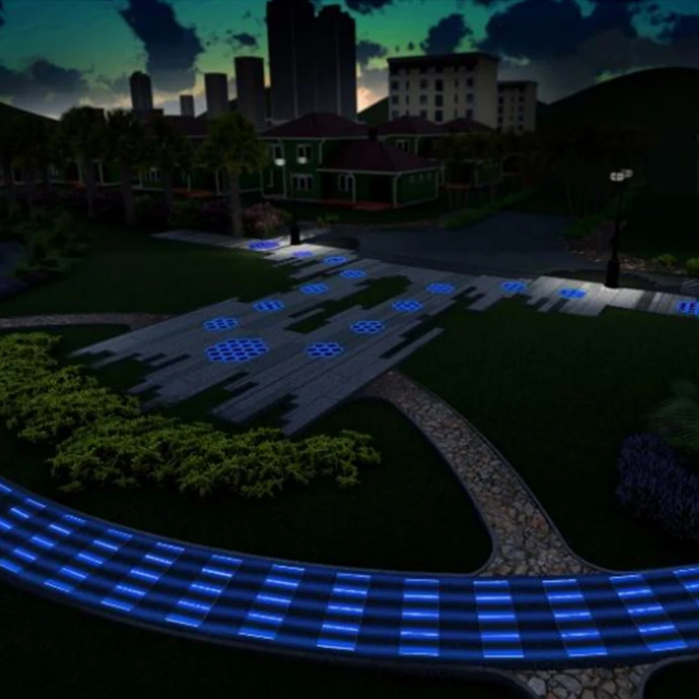 BIPV New energy China supplier night light honeycomb wall lamp solar panel garage outdoor floor tiles