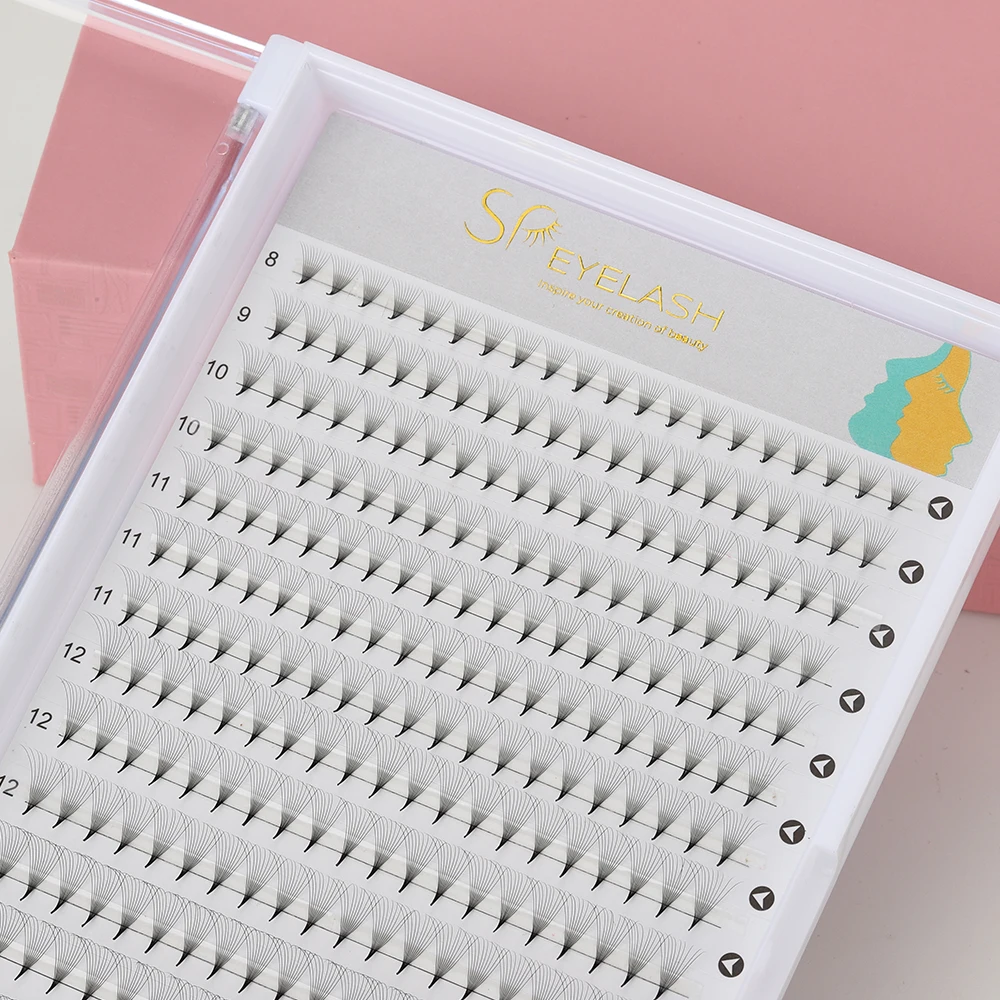 2d 3d 4d 5d 6d 10d 20d pointy base pre made fan heat bonded volume eyelash extension with 0.03 0.05 0.07 0.10 mm