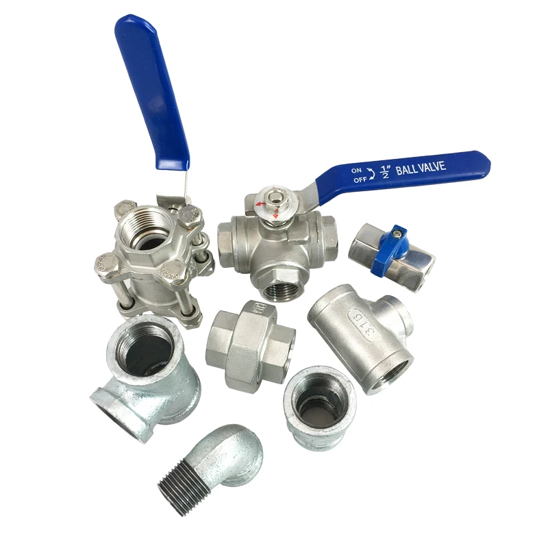 plumbing tools names Female BSP NPT Threaded cf8m 1000 wog 3PC Stainless Steel SS304 Ball Valve