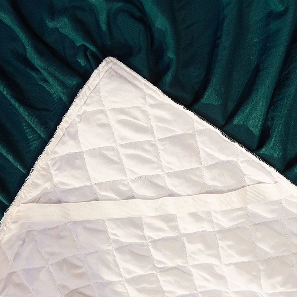 Лидер продаж комплект из трех предметов с начесом Стеганая юбка для кровати и наволочка