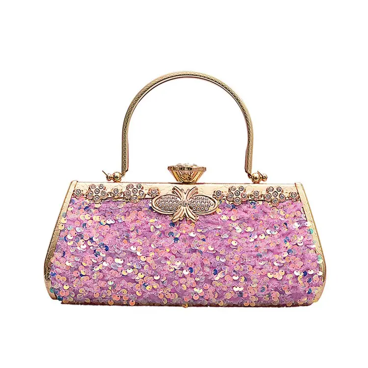 
Wholesale Sequin Lady Bags Elegance Women Evening Bag Fashion Clutch Handbag Purse for Woman 
