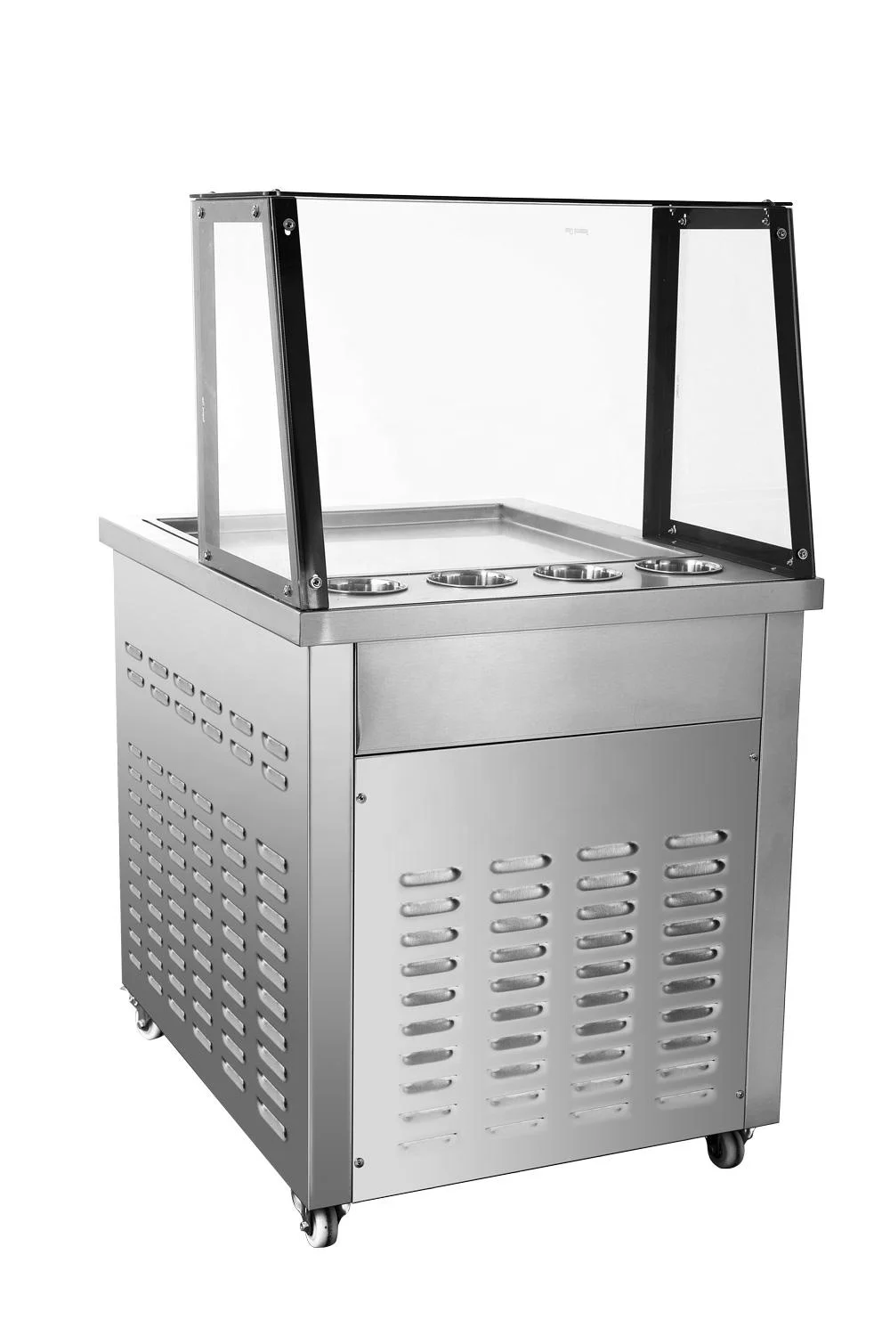 Commercial 50cm Single Pan Fried Rolled Ice Cream Roll Machine