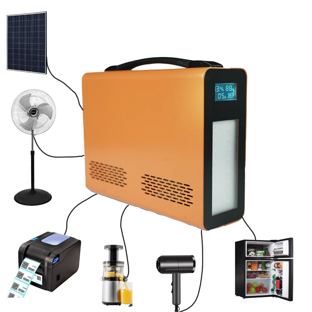 300W Portable Power Station LED cigarette lighter DC/AC charging Solar powered Generators for Outdoor Home