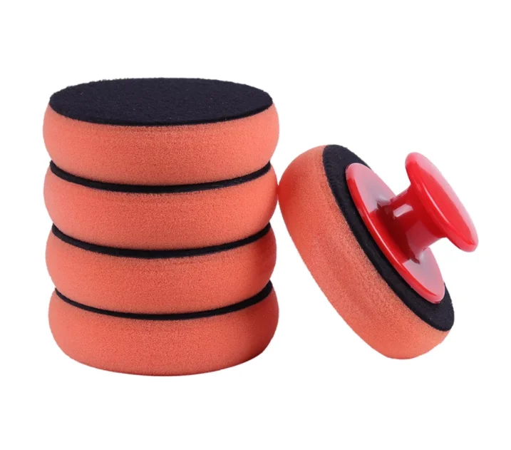 5PCS Car Wash Wax Polish Pad Polishing Pad Sponge Car Cleaning Cloth Microfiber Applicator For Auto Polisher Waxing Sponge