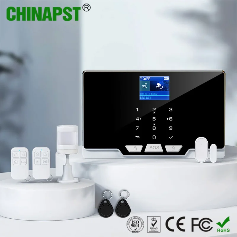 2023 New Cheap 2.4 Inch TFT LCD Wifi GSM Tuya Smart Wireless Alarm Security System PST-G20