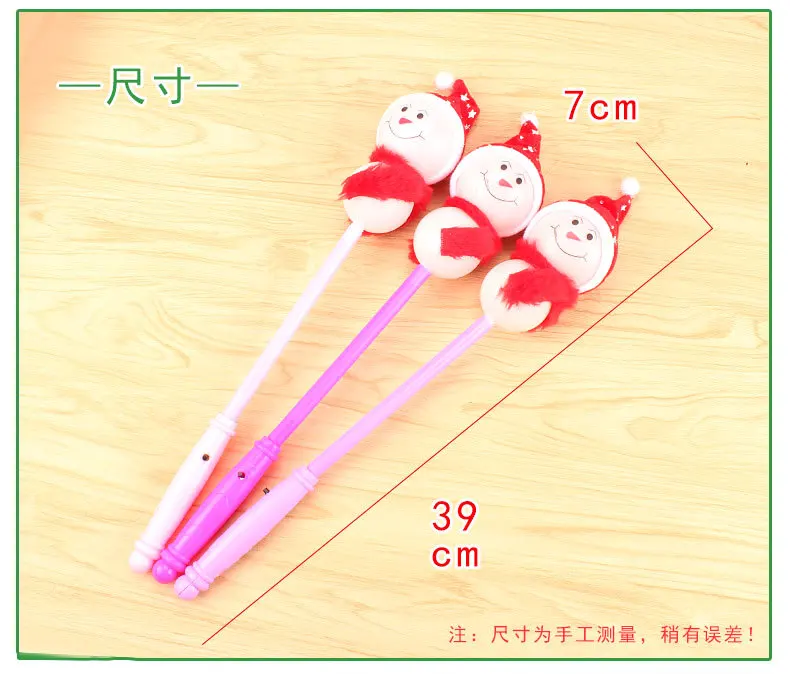 HOT flashing Glowing shinning snowman Stick New LED Flash Christmas Stick Hot Selling birthday party toys Wholesale