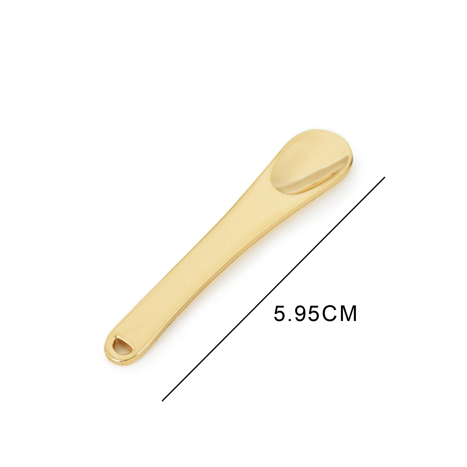 GRS Zinc alloy skincare scoop cosmetics metal face spatula applicator mini eye cream metal spoon