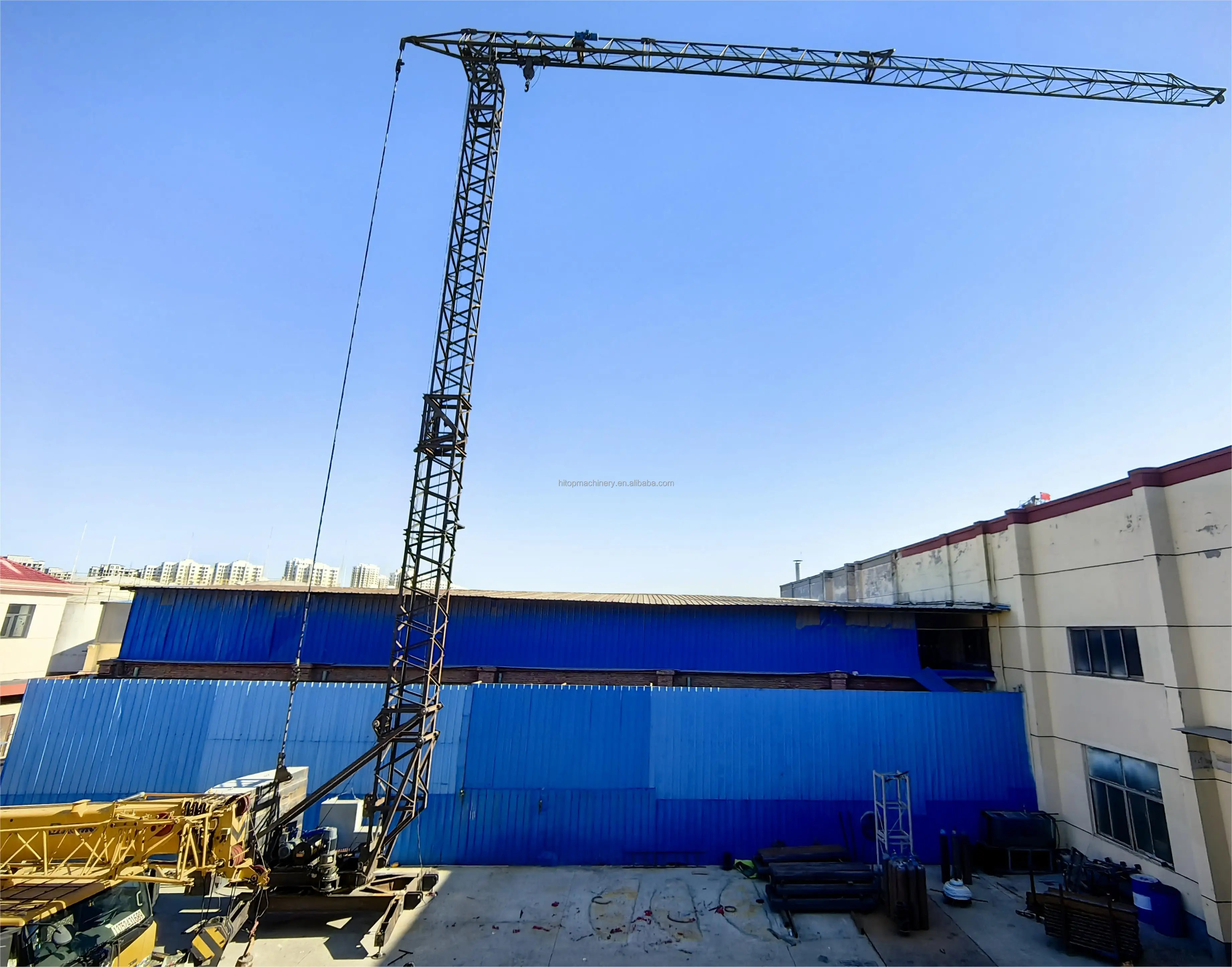 Good Performance and high load moment Fast erecting Tower crane for construction