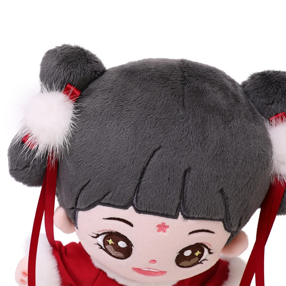 Ready to ship cheap stuffed plushie soft dolls custom made your own design plush dolls clothes packaging