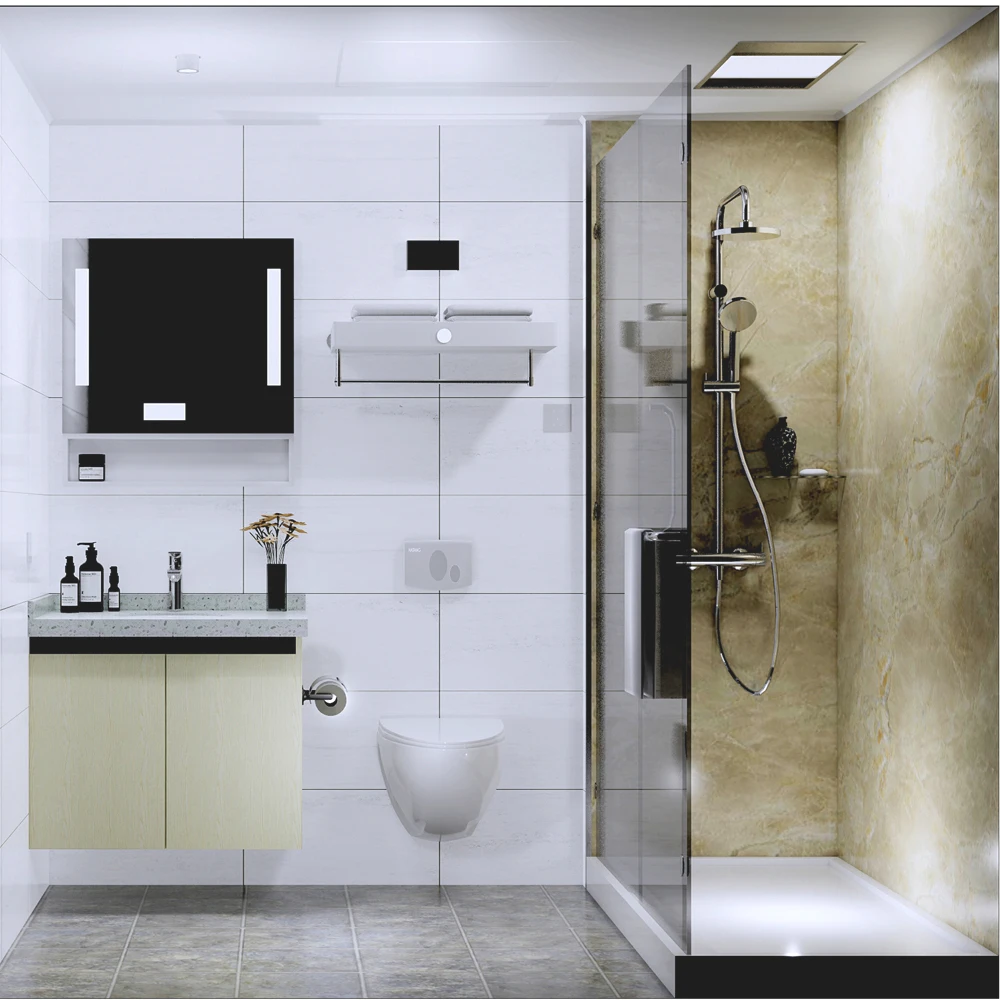 High Quality Low Cost Price Prefab Large Caravan Modular Complete Luxury All In One Shower Set Prefabricated Bathroom Pod Unit