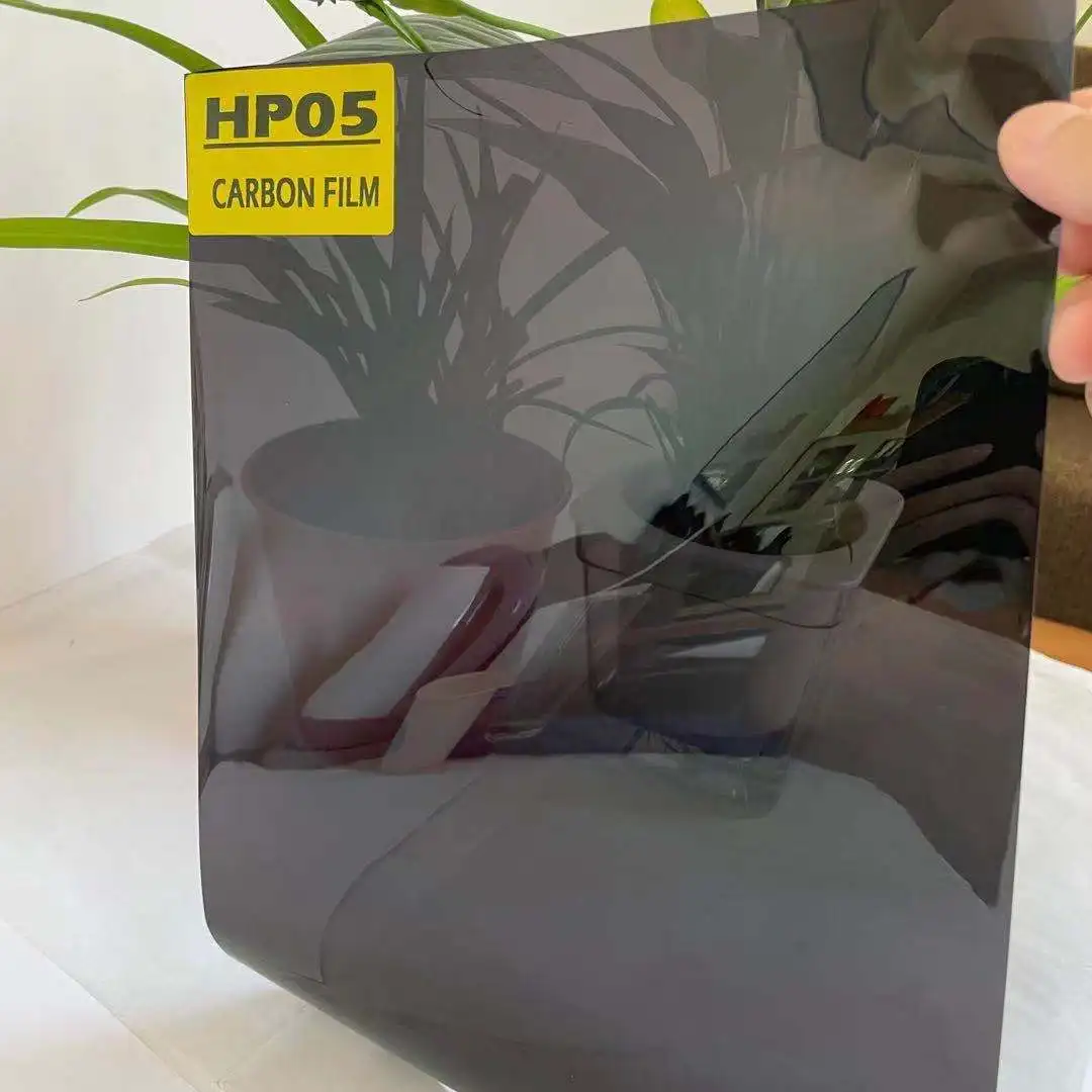 HP05 CARBON FILM SUPER BLACK 5% IR CUT 76% WITH 10 YEARS WARRANTY SUN STRIP SOLAR CONTROL AUTOMOTIVE CAR WINDOW TINT CARBON FILM