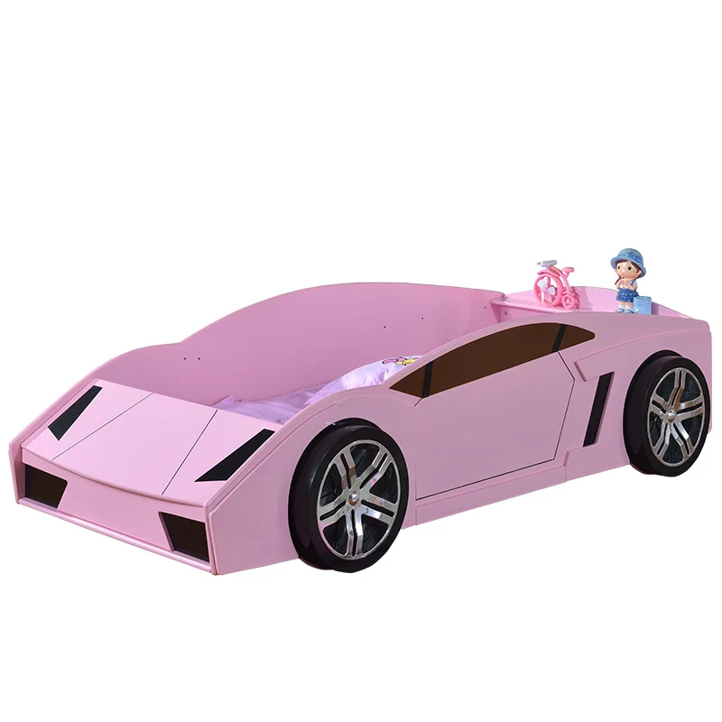 Современные Дети Мебель для спальни кровать автомобиля дерево HDF гоночный автомобиль кровать детский сад дизайн мебель