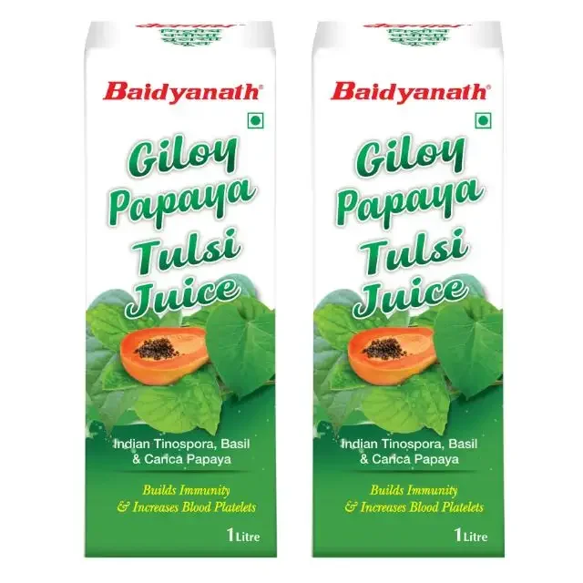 Лидер продаж медицинские добавки Baidyanath Giloy Papaya Tulsi Juice 1 л от индийского экспортера и производителя