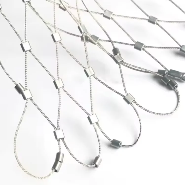 Anti Theft Safety Protect Rope Wire Mesh Net Stainless Steel Wire Rope Mesh For Climbing Plants