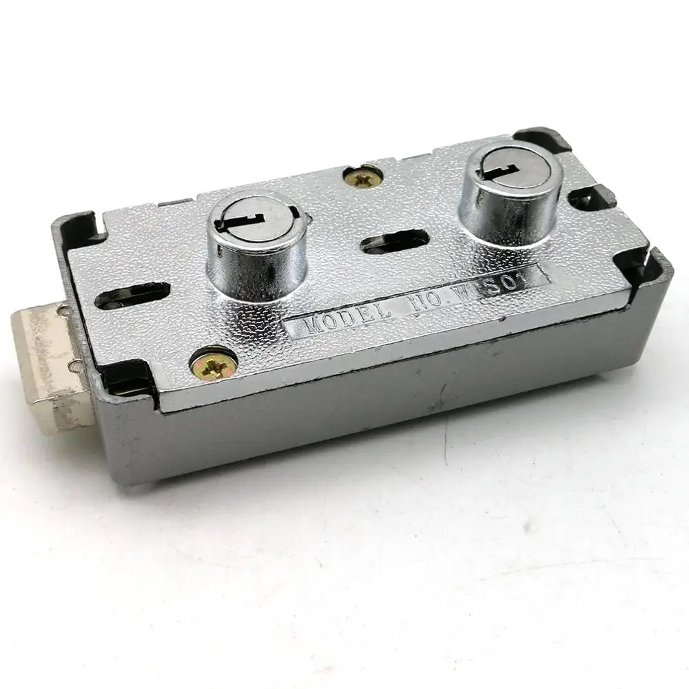 WTS-01 Wholesale price  mechanical  Key Safe Deposit Box Lock WTS01 with double cahngable nose