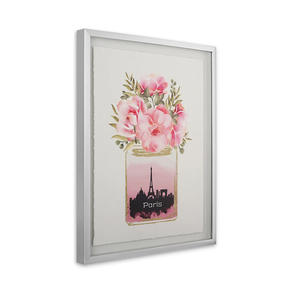 Настенные подвески для домашнего декора с рамкой, искусство, цветы, картина