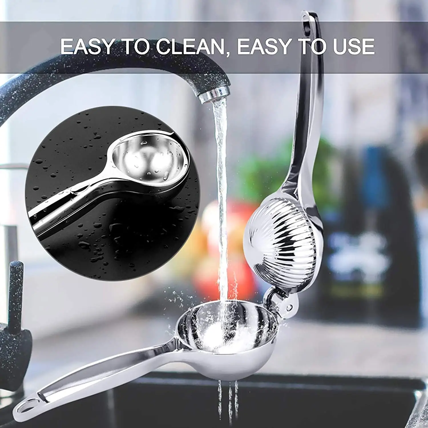 Hot Sale Stainless Steel Lemon Squeezer  Manual Fruit Squeezer Citrus Squeezer Fruit Juice Reamer Manual Juicer Fast Handle