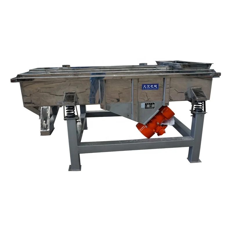 Ore plastic particles carbon lime powder fertilizer PVC particles kaolin mica large output carbon steel linear vibrating screen