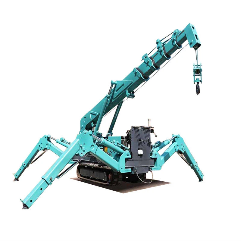 SuiZhong Mini Movable Efficient Safety Telescopic Diesel Electric 3 5 8 Ton 12 Ton Spider Crane With Basket Window
