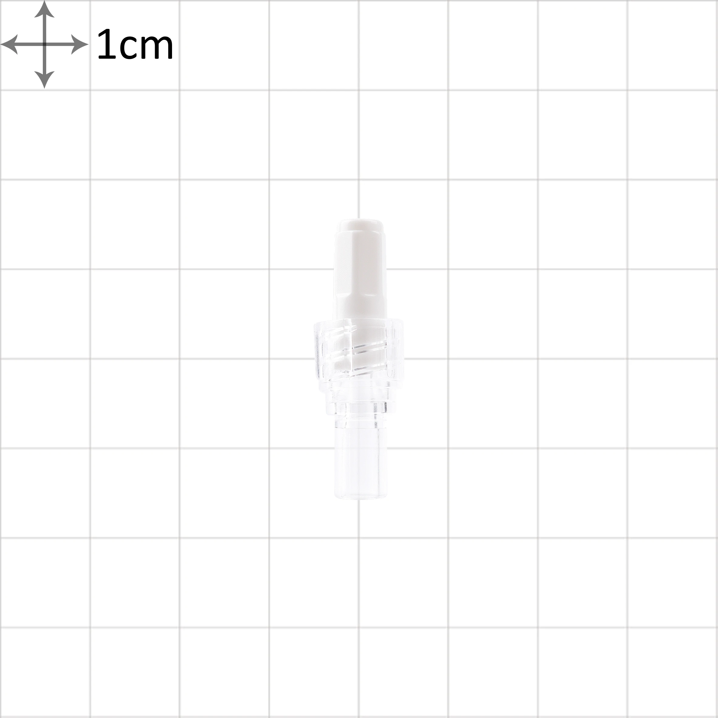Undetachabe Rotating Male Luer Lock One Way Connector With Cover For OD 4.0mm Tube NO.211025