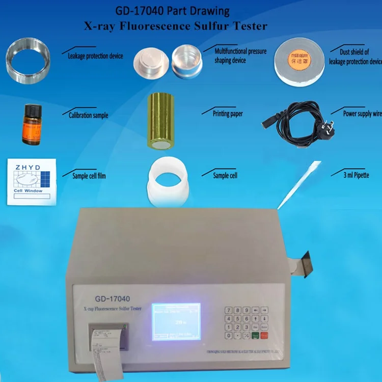 X Ray Fluorescence Sulfur  Petroleum Analyzer for Measure to Determine Sulfur Content Instrument