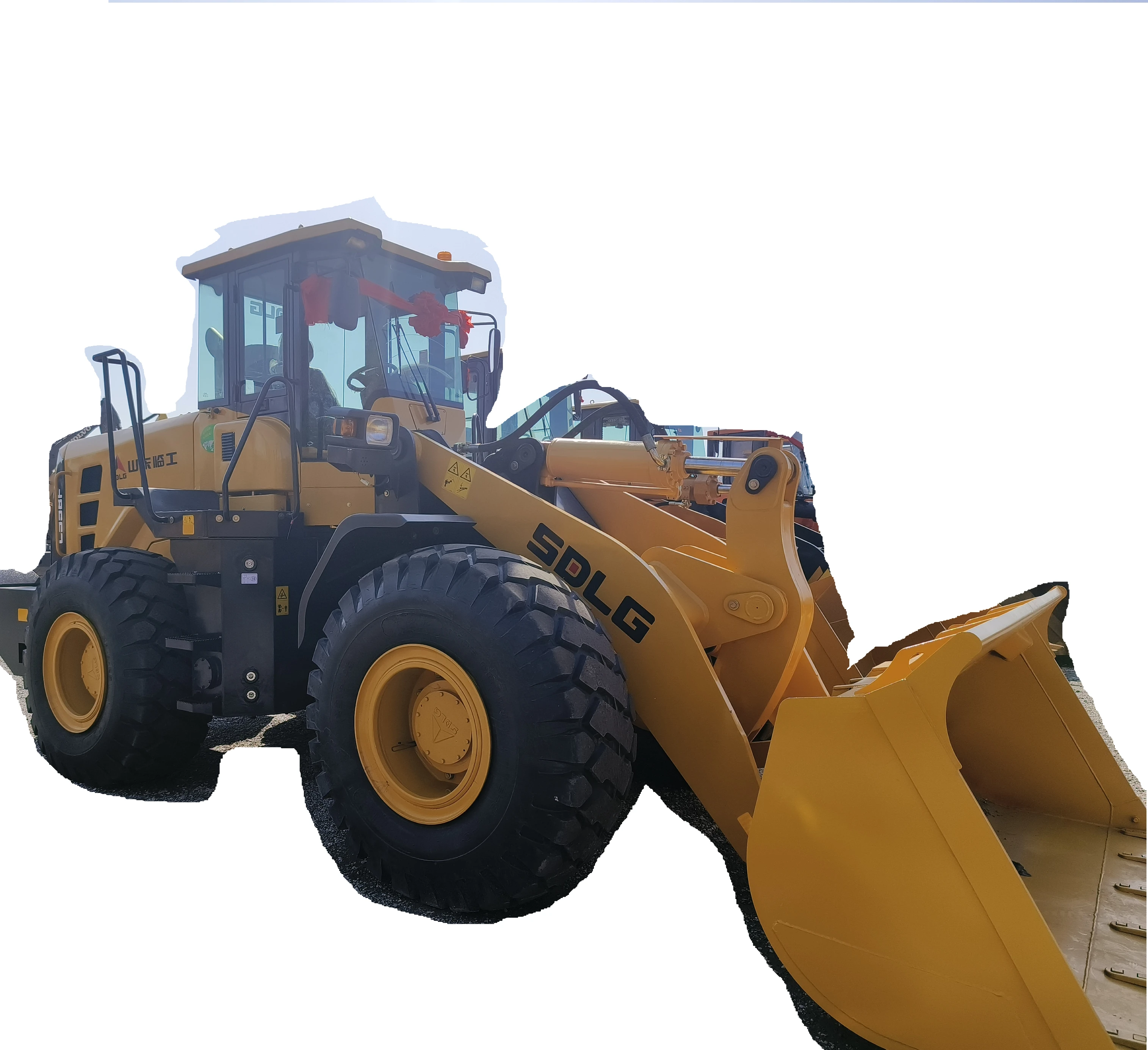 Подержанный lingong 5ton 956f 958f оригинальный 2023 двигатель weichai низкая цена низкочасовой погрузчик большая мощность