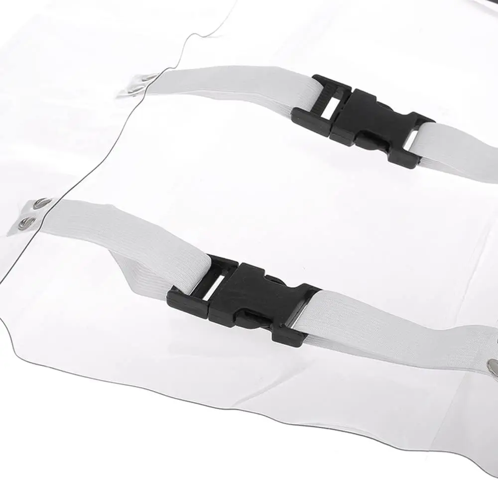 SJ Foot Pad Dental Chair Covers Dustproof Transparent Plastic Dental Chair Toe Cover Sleeves with Elastic Bands