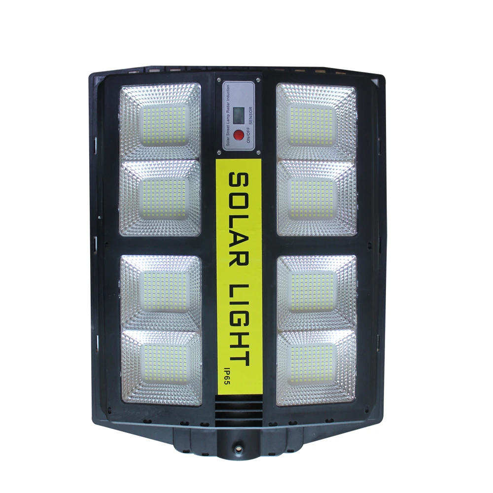High Brightness 100w 150w Outdoor Lighting Sensor Remote IP54 Solar Powered Street Lights