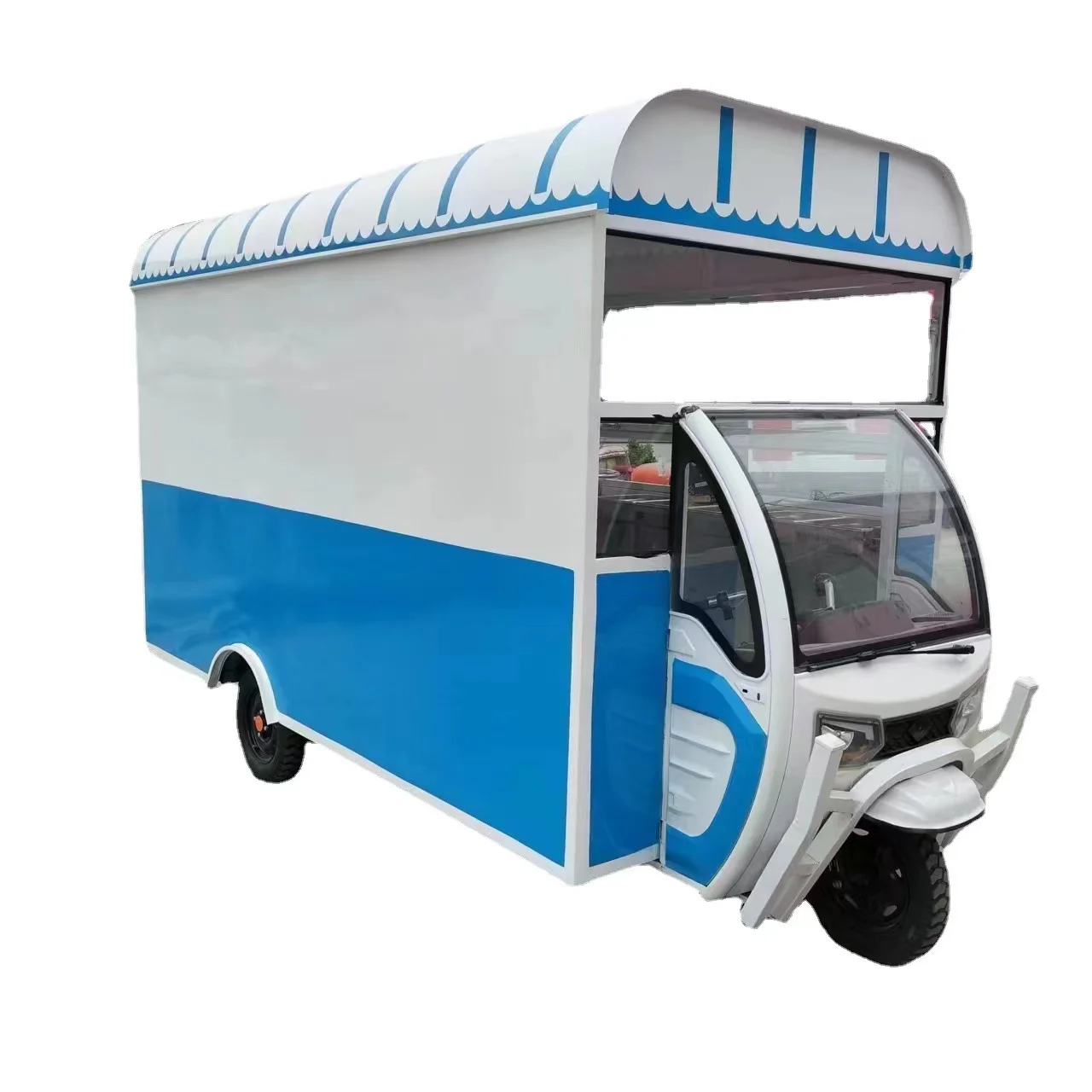 2024 hot selling factory outlet multipurpose mobile fast food snack beverage drinks pedal bicycle tricycle