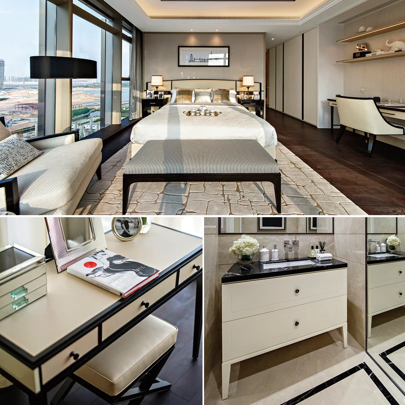 Белая Мебель Современная звезда антикварная мебель для спальни набор Королевского золота Tufted 5 Home Hotel King Size